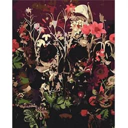 Картина за номерами Brushme Череп в сухоцвітах 40x50 см (BS51520)