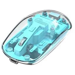Мишка XO M12 Wireless Transparent/Blue (M12 Blue) - мініатюра 2
