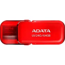 Флеш-накопичувач Adata Flash 64Gb USB 2.0 AUV 240 Red (AUV240-64G-RRD) - мініатюра 2
