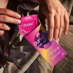 Презервативи ребристі з точками Durex Pleasuremax 12 шт. - мініатюра 6