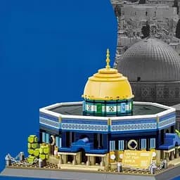 Конструктор архітектура  Wange 3D Купол Скелі   Dome of the Rock  5243 Ієрусалим  3Д ,983 деталі - мініатюра 4