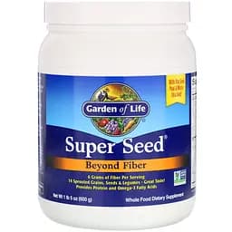 Натуральная смесь Garden of Life Super Seed Beyond Fiber из проросших семян, зерен и бобовых 600 г (GOL11138)