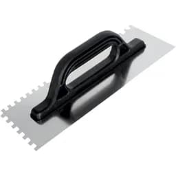 Терка-гладилка зубчатая Virok нержавеющая сталь 270х130 мм зуб 4х4 мм (13V284)