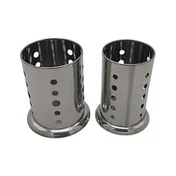 Подставка стойка для сушки кухонных принадлежностей и столовых приборов из нержавеющей стали набор 2 шт., Kitchen Master Серебристый 85832