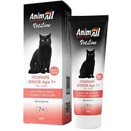 Фитопаста AnimAll VetLine Senior Age 7+ для кошек старше 7 лет, 100 г