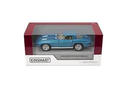
Машинка металева інерційна 1963 Corvette Sting Ray 1:32 12.5 см відчиняються двері гумові колеса - мініатюра 9