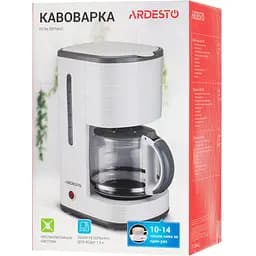Кавоварка Ardesto FCM-D17WG, White, 1080W, крапельна, резервуар 1.5 л - мініатюра 3