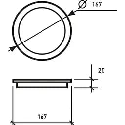 Світлодіодний світильник Eurolamp LED Downlight NEW 18W 4000K круглий (LED-DLR-18/4(new)) - мініатюра 2