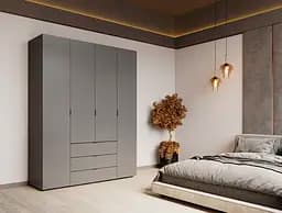 Шкаф для одежды Doros Гелар распашной 4 ДСП 155х49,5х203,4 (80737075)