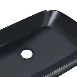Умивальник Qtap Scorpio 550x390x120 Black matt QT14112243MBN, Чорний матовий - мініатюра 4