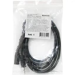 Кабель AUX Audio 3.5мм M/F 1.5м JACK02-05 чорний Defender - мініатюра 3