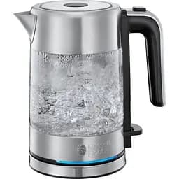 Электрочайник Russell Hobbs Compact Home 0.8 л стекло подсветка серебристо-черный kuh0015331