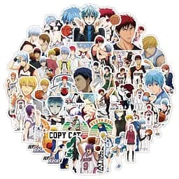 Стікерпак Баскетбол Куроко Набір наклейок GeekLand Kuroko's Basketball 50 штук