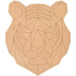 Основа для декорирования панно-мозаика Rosa Talent Тигр 1 МДФ 37х42 см