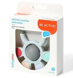 Прорізувач для зубів ортодонтичний силіконовий Ortho з брязкальцем BabyOno - мініатюра 3