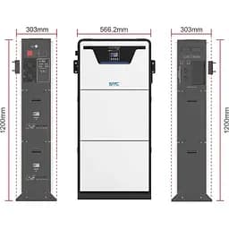 Сонячний інвертор SVC ESS Stacked RPS All-in-One гібридний + АКБ LiFePO4 10240Wh [125186] - мініатюра 4