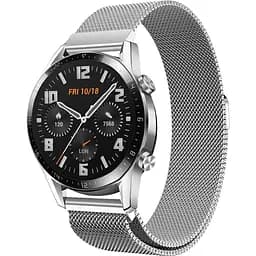 Ремінець 22 мм міланська петля BeWatch для Huawei Watch GT/GT2/GT2 Pro Срібний (1020205.2U)