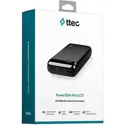 Універсальна мобільна батарея Ttec 20000mAh LCD PD Black (2BB186S) - мініатюра 2