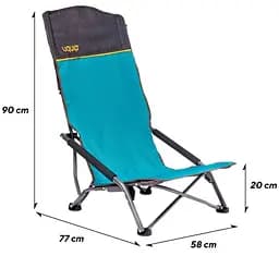 Крісло розкладне Uquip Sandy XL Blue/Grey (244030) (DAS303234) - мініатюра 3
