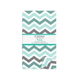 Набір простирадл на резинці Cosas MINT ZIGZAG 60х120х12 см (SetSheet_Grey_ZigMintGrey_120x60) - мініатюра 2