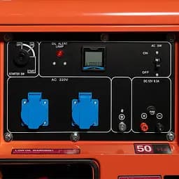 Генератор дизельний однофазний 5 кВт Bison BS8500Q (41-00412) - мініатюра 2