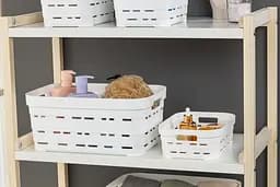 Кошик Idea Home Pyramid без кришки 3.8 л 24x17.5x12 см білий (00611 White) - мініатюра 3