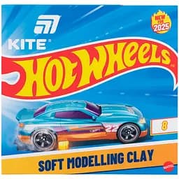 Пластилин восковой Kite Hot Wheels 8 цветов 160 г (HW25-082)
