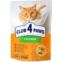 Сухой корм Club 4 Paw Premium для летних кошек +7 лет с курицей 900 г