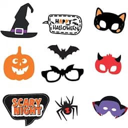 Набор аксессуаров Yes! Fun Halloween для фотосессии, 10 шт. (801188)