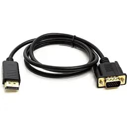 Кабель PowerPlant DisplayPort - VGA (M/M), 1 м (CA911882)