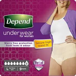 Поглинаюча спідня білизна Depend для жінок, L, 9 шт. - мініатюра 6