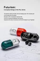 Навушники Moondrop Pill Black-бездротові ENC, Bluetooth 6.0 - мініатюра 7