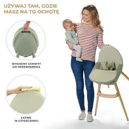 Стільчик для годування KinderKraft Fini 2 Green - мініатюра 5