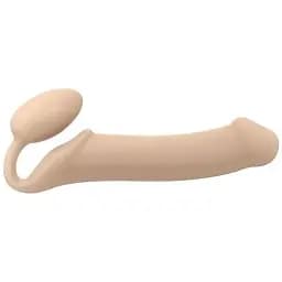 Безремневий страпон Strap-On-Me Flesh XL повністю регульований діаметр 4.5 см