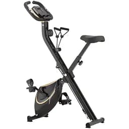 Велотренажер Gymtek FX600 магнитный складной с эспандерами золотой