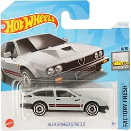 Базова машинка Hot Wheels Factory Fresh Alfa Romeo GTV6 3.0 сіра (5785) 