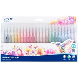 Ручки акрилові Kite Creative набір 24 шт. (K-1296)