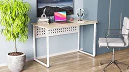 Компьютерный стол Ferrum-decor Майк 75x120x70 белый ДСП Дуб Сонома 16мм (FRD-101338)