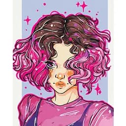 Картина за номерами Brushme Яскраві локони @nila_art_art BS53521 40х50 см