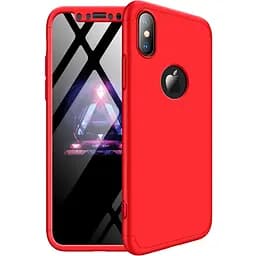 Чохол-накладка GKK 3 in 1 Hard PC Case Apple iPhone X Red