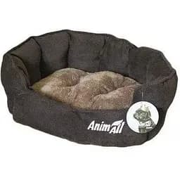 Лежак AnimAll Royal M для собак коричневий 53×47×21 см