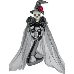 Обруч Череп з трояндами в ковпаку