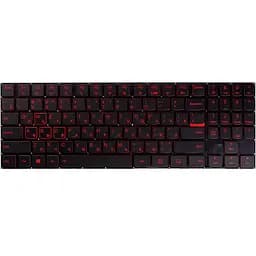 Клавiатура для ноутбука LENOVO Legion Y520, R720 чорний, пiдсвiчування