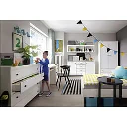 Набір меблів в дитячу ВМК Крістіна N77823 білий/білий глянець (GRB-1580)