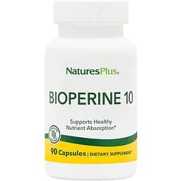Біоперин Natures Plus Bioperine 10 mg, 90 капсул