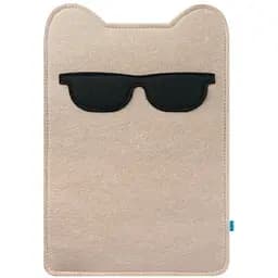 Когтеточка для кошек Barksi Textile Кот в очках 50х34 см бежевый