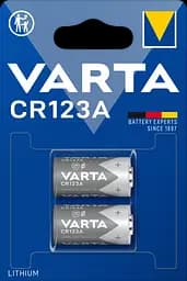 Батарейка Varta Photo CR 123A Bli 2 Lithium, 2 шт. (6205301402)