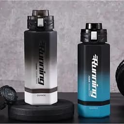 Пляшка для води Xiaomi Quange Large Capacity Tritan Water Cup 760 мл Black/White (6972229764770) - мініатюра 2