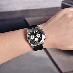 Наручний годинник чоловічий PD-1705-1 Silver-Black Pagani Design acs0031123 - мініатюра 2