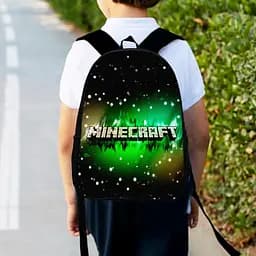 Рюкзак детский майнкрафт «Minecraft» 34х27см, оптом и в розницу школьный для мальчика с принтом (00314)